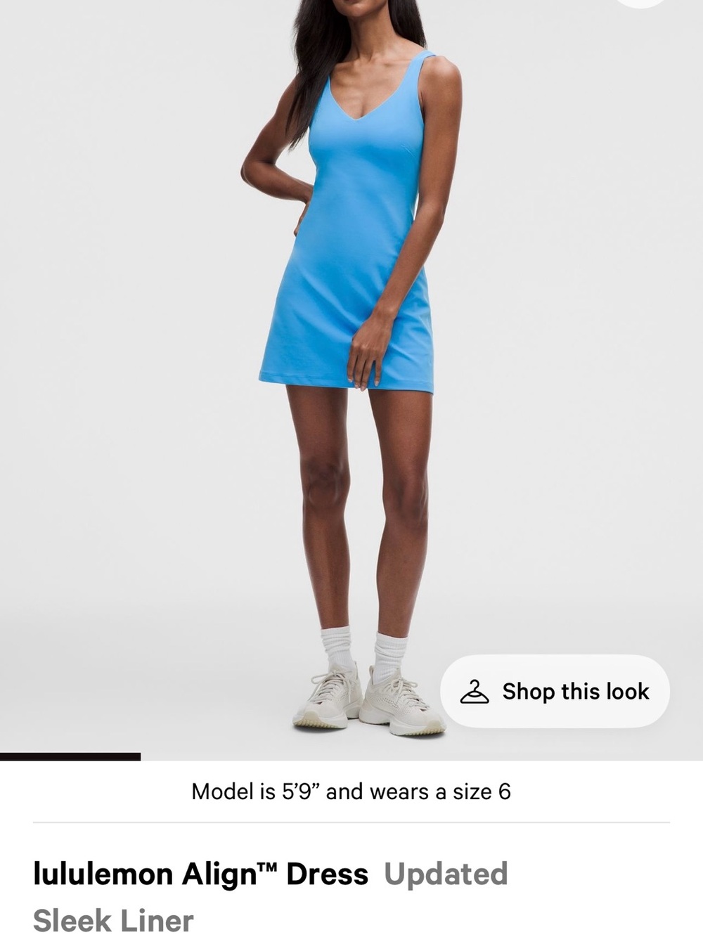 Lululemon Align Dress Ocean Wave Size 14 NEW
